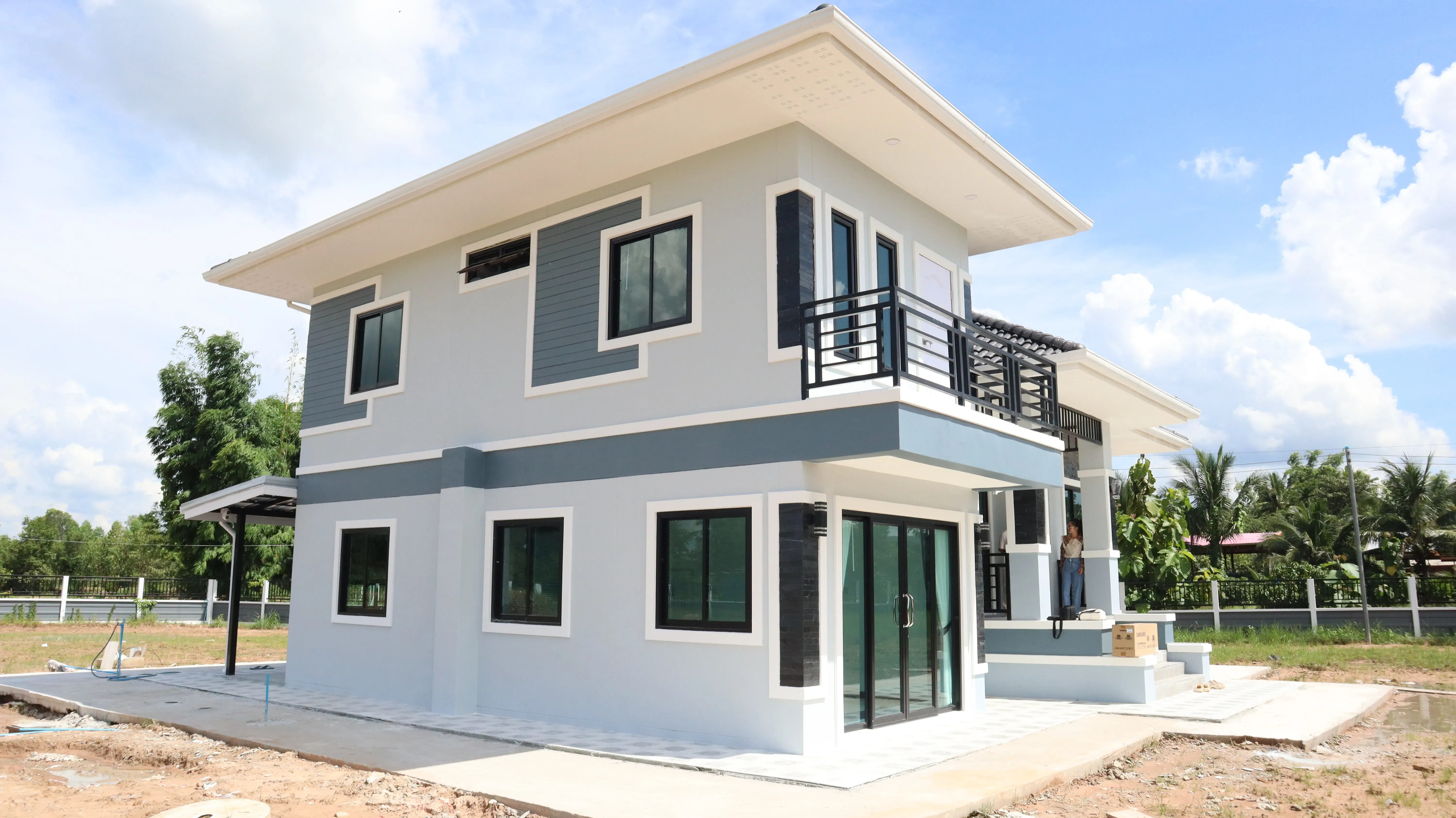 บ้านสองชั้น สไตล์โมเดิร์น
