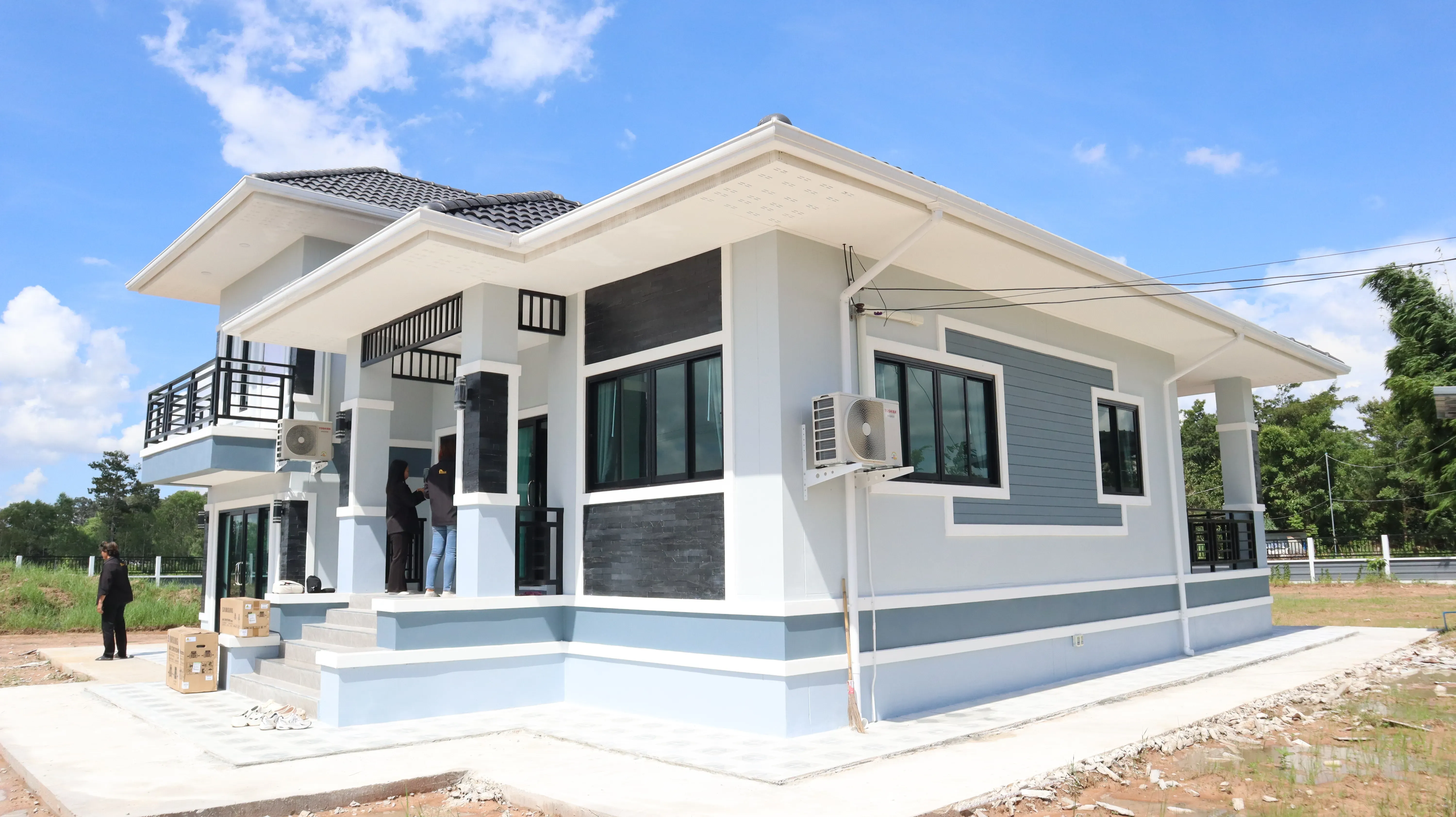 บ้านสองชั้น สไตล์โมเดิร์น